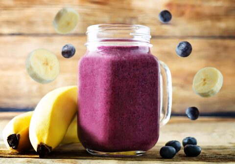 Banana blueberry smoothie